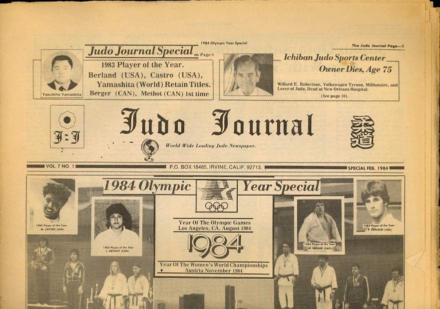 02/84 Judo Journal Newspaper